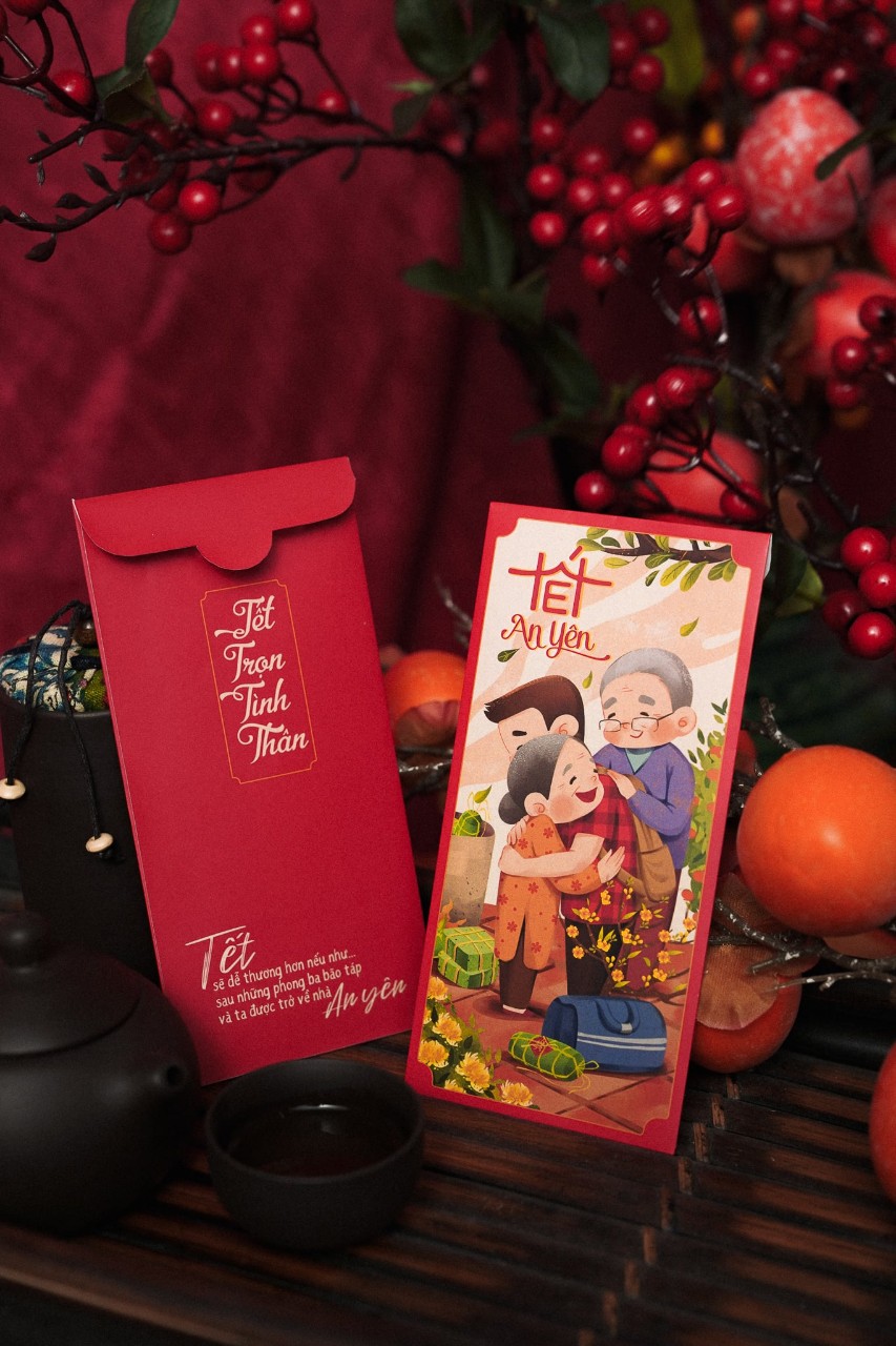 set 6 bao lì xì tết 2024