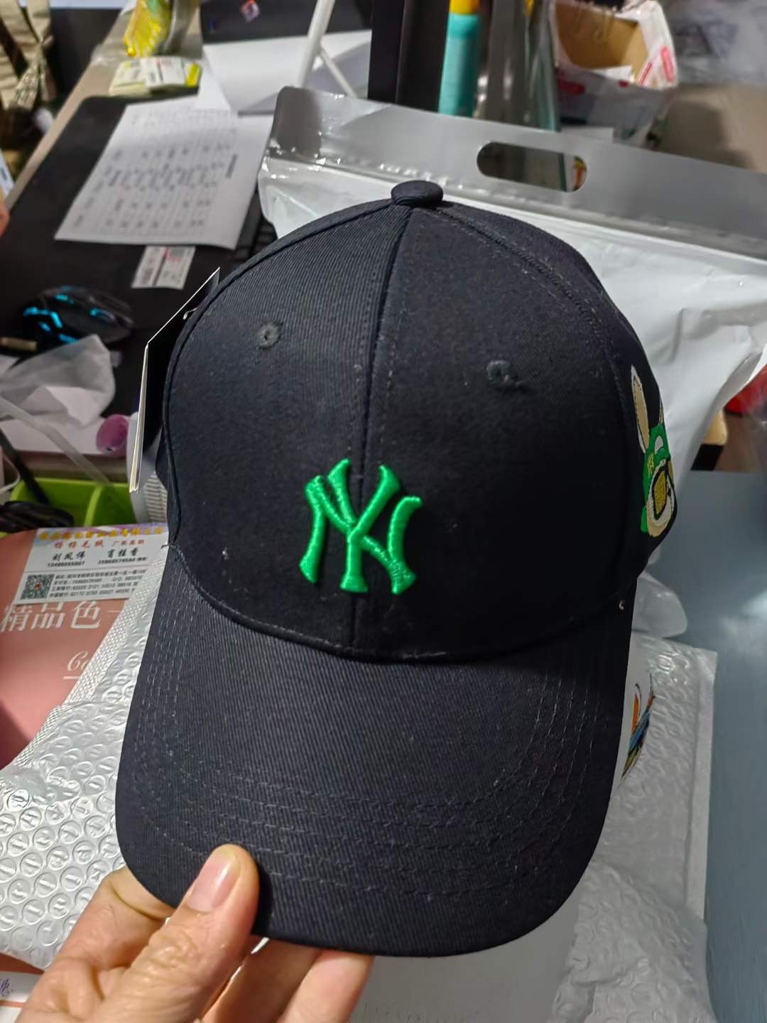 Mũ Lưỡi Trai MLB Logo Thêu Họa Tiết Thỏ