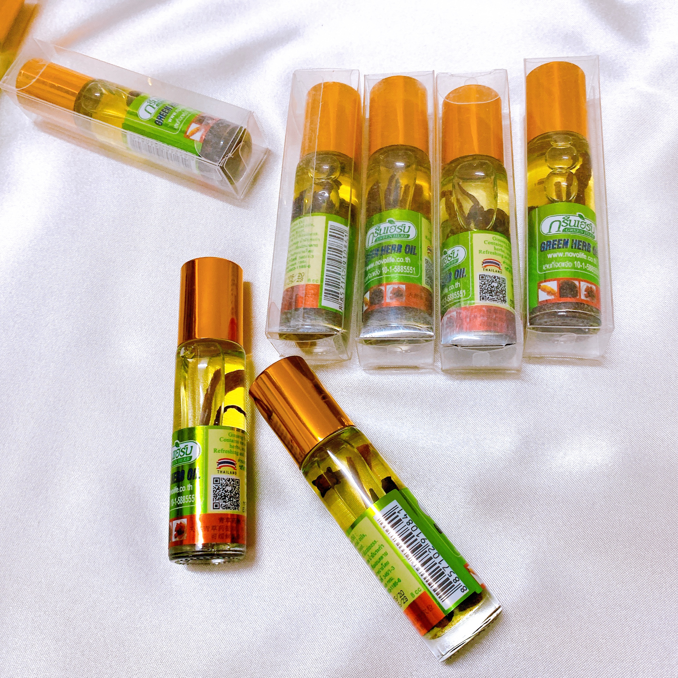 Dầu Lăn Sâm Green Herb Thái Lan 8ml-Hàng Nội Địa Thái Lan 100%