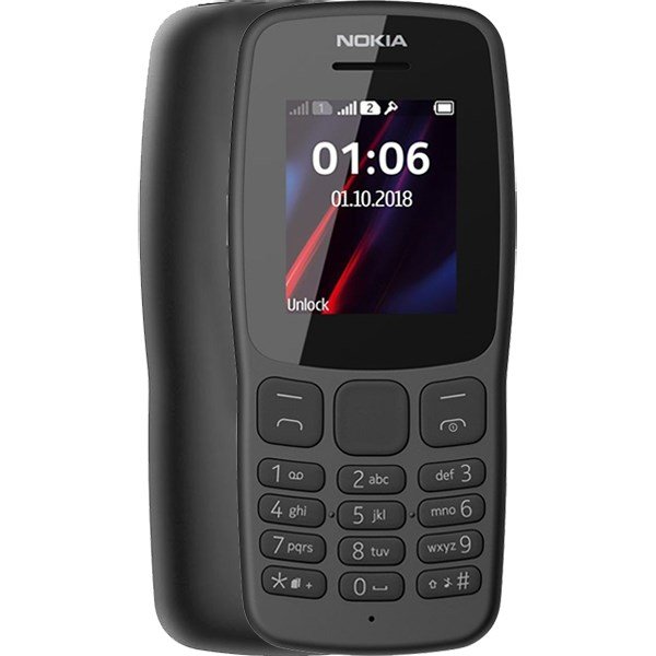 Điện thoại Nokia 106 (2018) 2 Sim( Máy đã sử dụng ) được thay vỏ mới,pin sạc mới