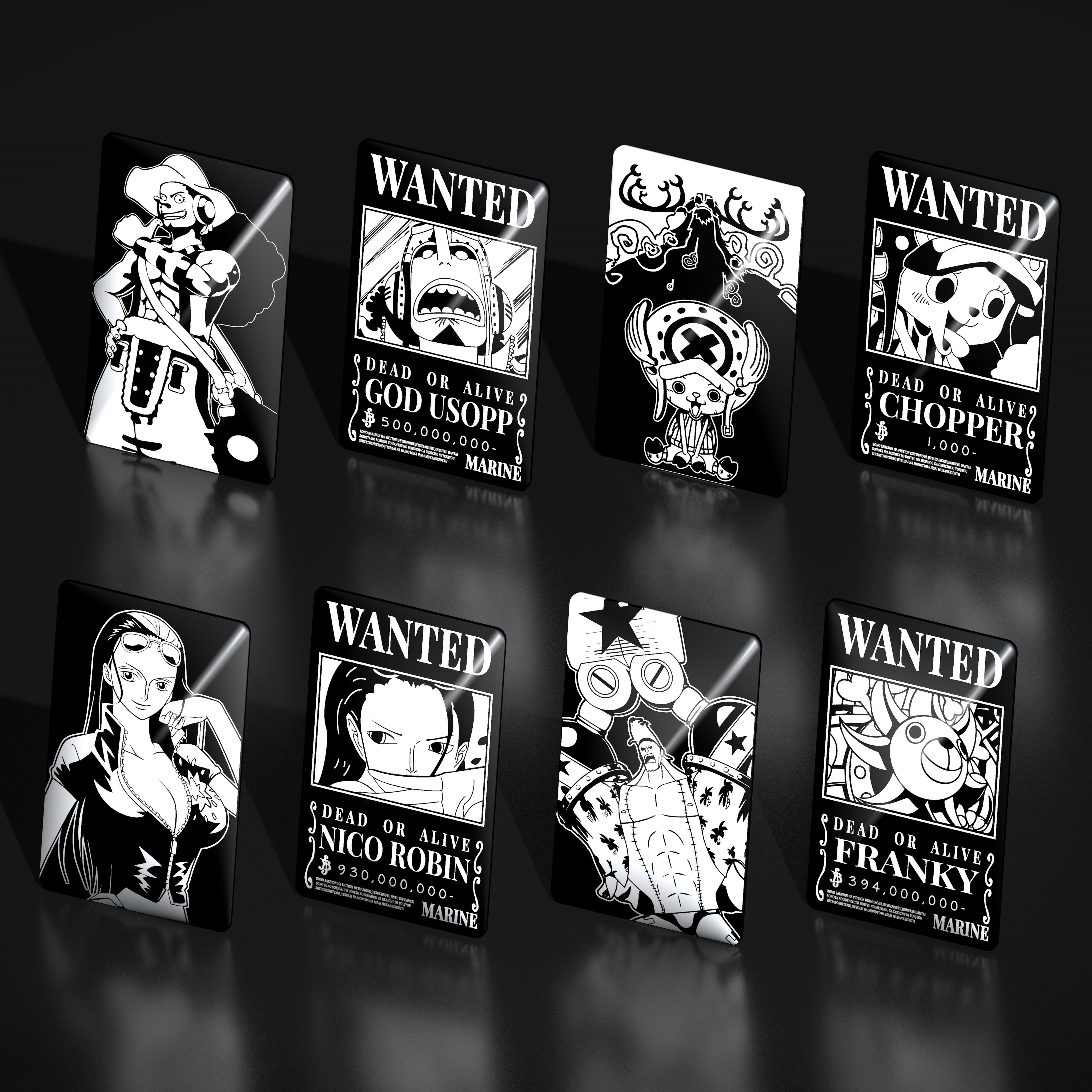 [Thẻ Nhôm] One Piece - Lệnh truy nã