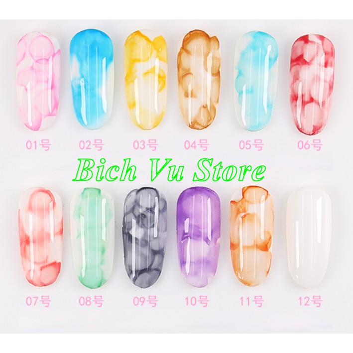 [HCM]Nước màu loang 12 màu cam kết sản phẩm đúng mô tả chất lượng đảm bảo an toàn cho người sử dụng