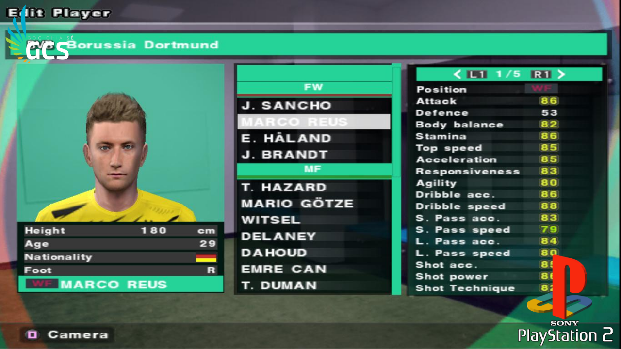 Game PS2 - PES 21 - Tiếng Anh Full Update