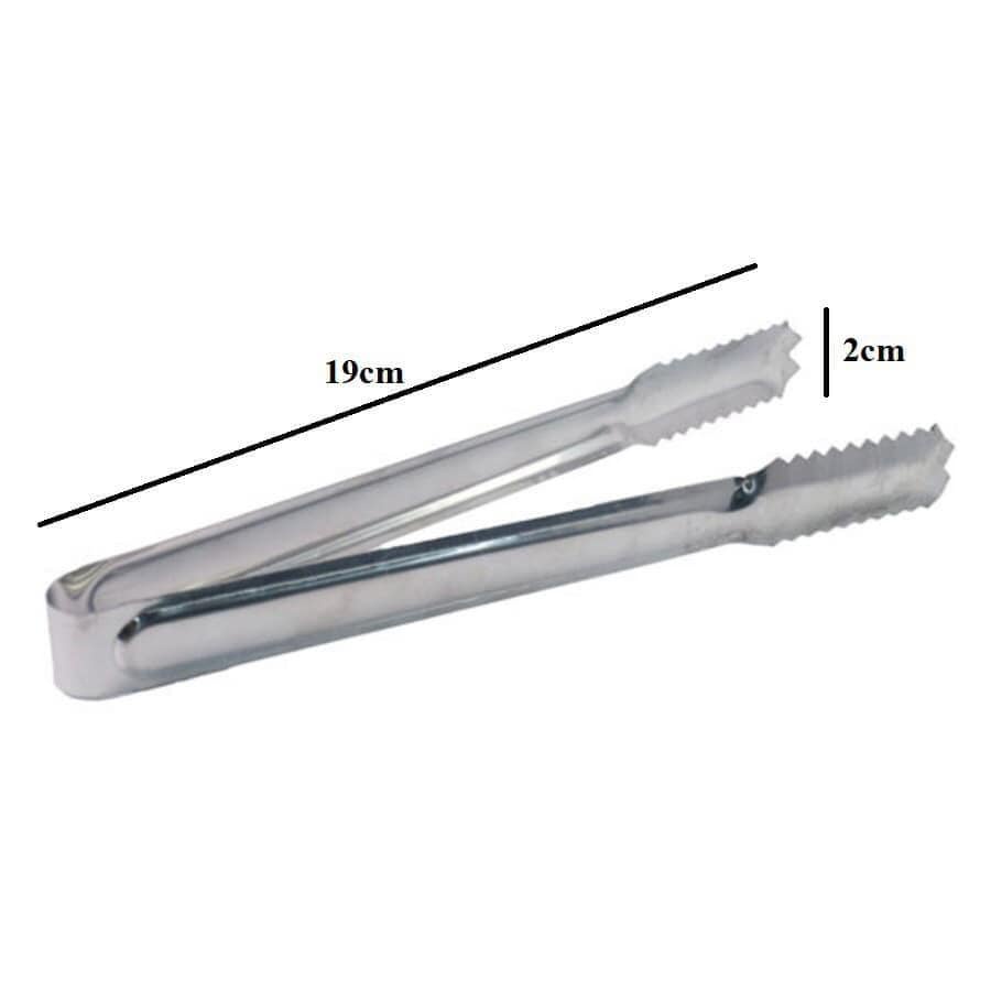 Kẹp gắp đá - gắp thịt nướng inox răng cưa tiện ích
