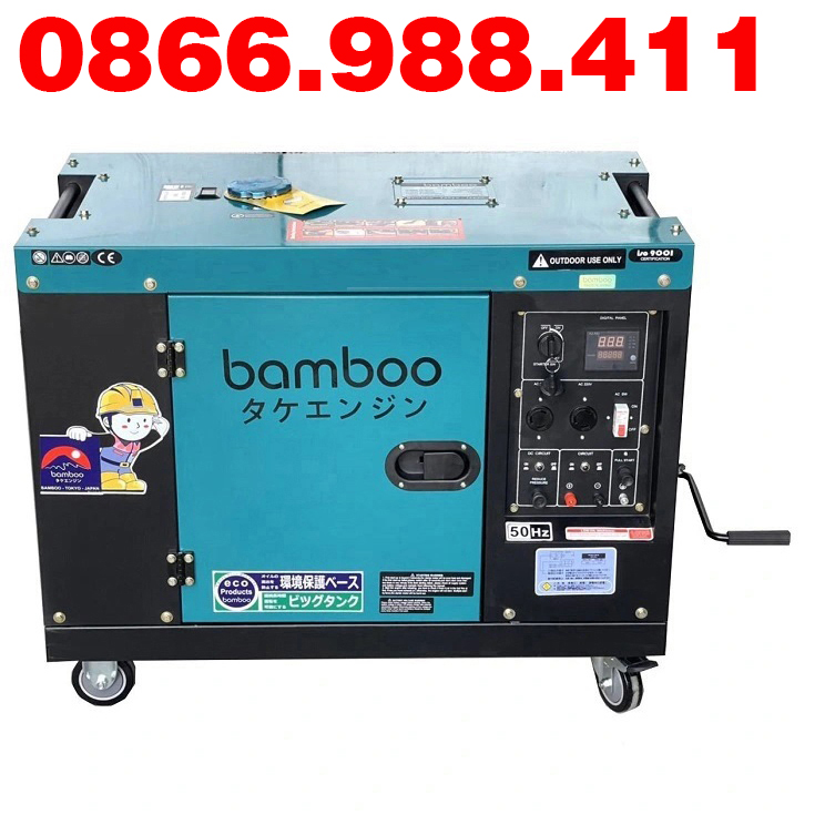 Máy Phát Điện Chạy Dầu Bamboo 8Kw BMB9800ET Đề Cót