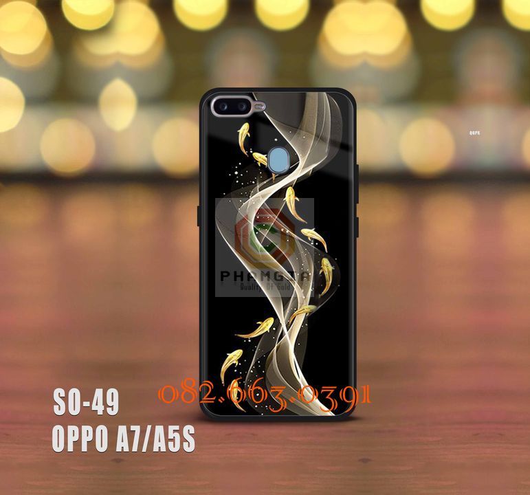 Ốp lưng Oppo A7/A5S hình cá koi siêu đẹp