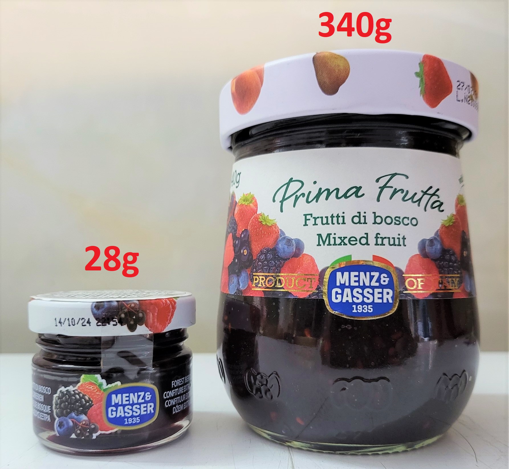 [Lọ 340g] MỨT TRÁI CÂY RỪNG [Italia] MENZ & GASSER Mixed Fruit Jam