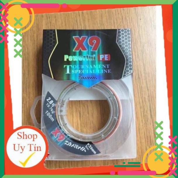 Dây dù câu cá siêu bền daiwa nhật pe x9 7 màu đủ số
