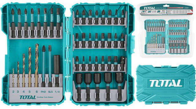 Bộ mũi vít và mũi khoan 45 chi tiết total tacsdl24502