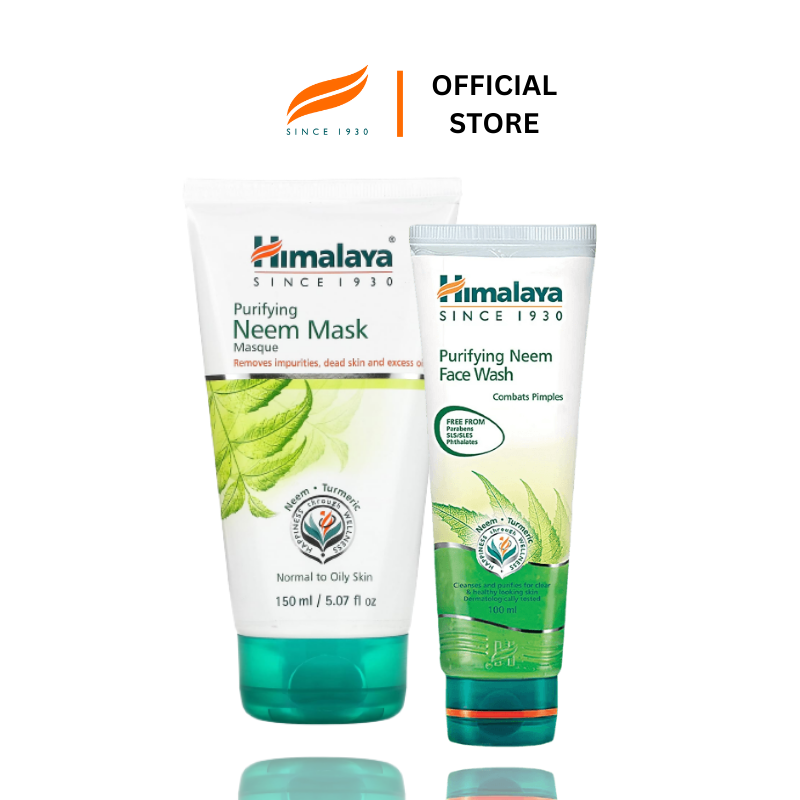 [HÀNG CHÍNH HÃNG]Bộ làm sạch sâu dầu thừa thải độc cho da  (Neem Face Pack 150ml + Neem Face Wash 100ml)