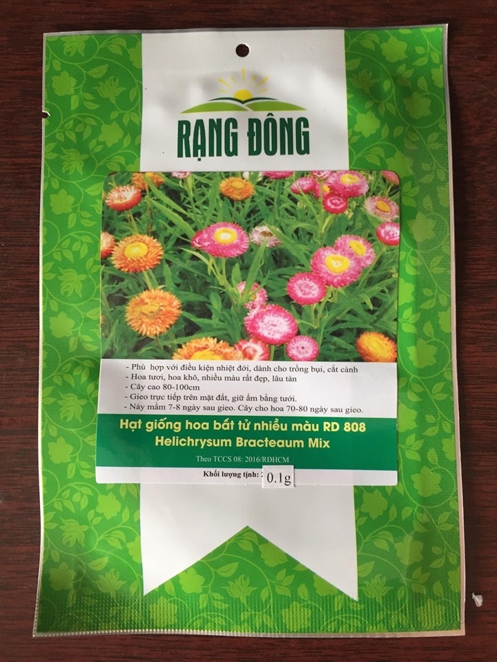 Hạt Giống Hoa Bất Tử Nhiều Màu 20 Hạt