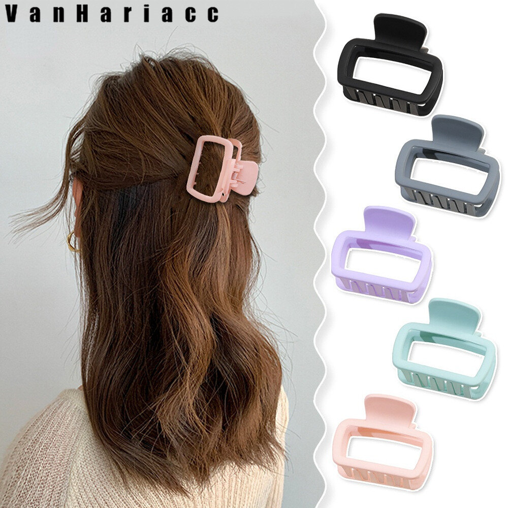 Cream Square Hair Clip for Women