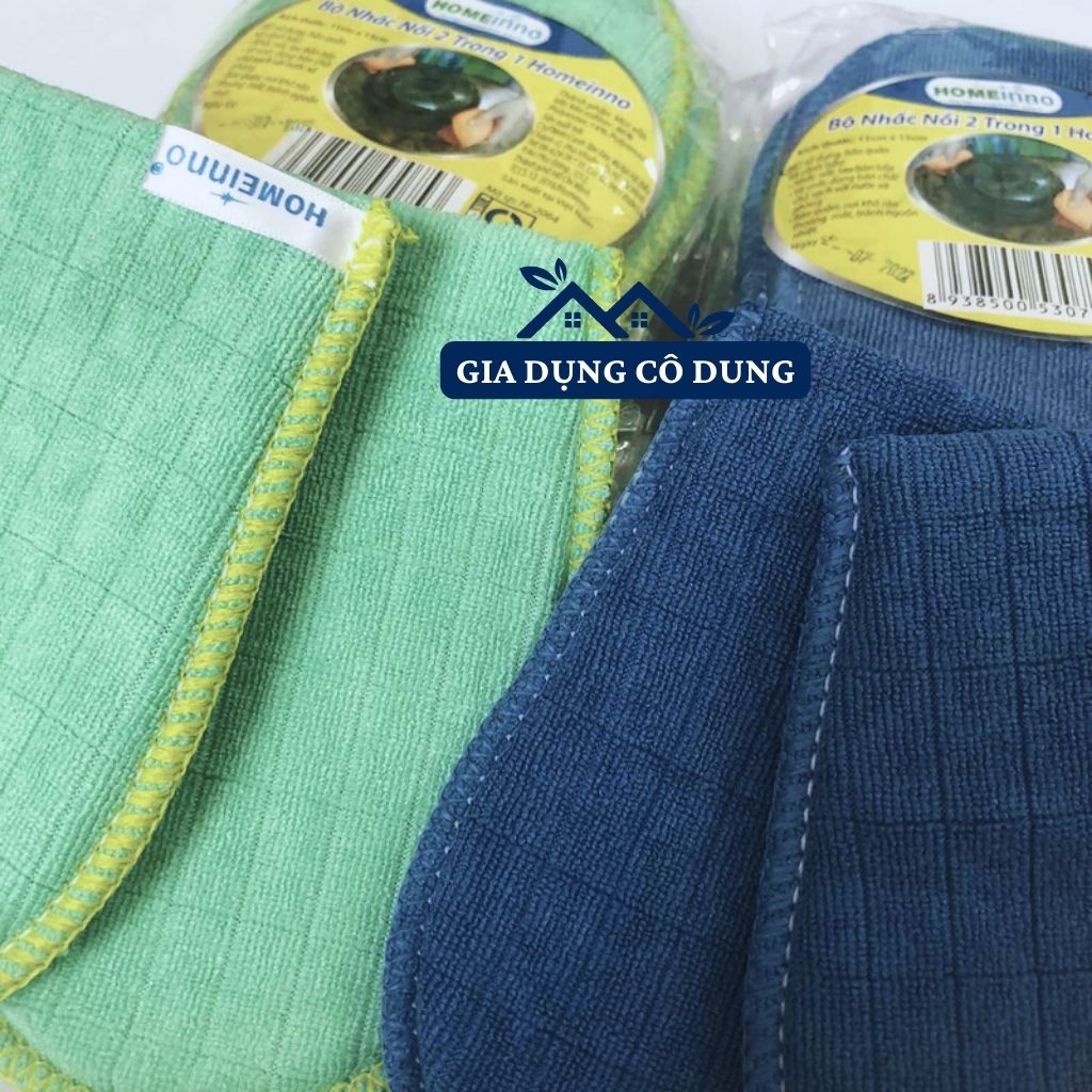 Cặp Nhấc Nồi Vải Microfiber Cao Cấp 2 Trong 1 Homeinno