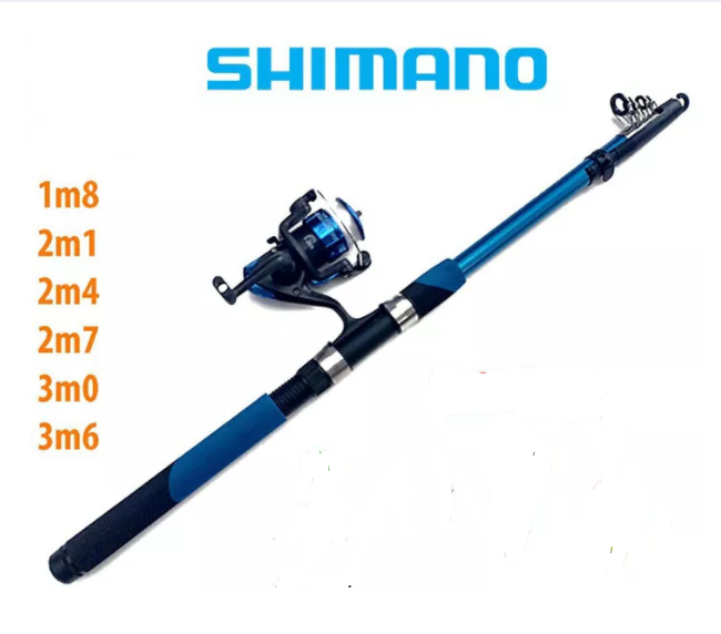 1m8 Bộ Cần Câu Máy Shimano chỉ cần và máy