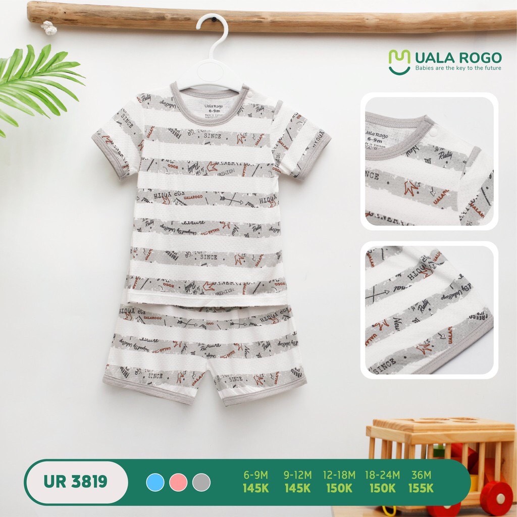 Bộ cộc tay cho bé Uala Rogo UR3819