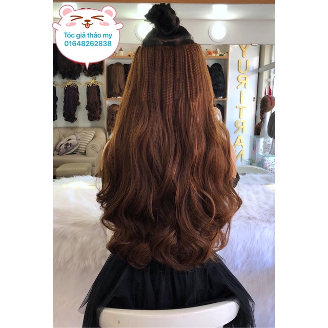 Tóc kẹp nửa đầu gợn sóng cao cấp❤️ ảnh