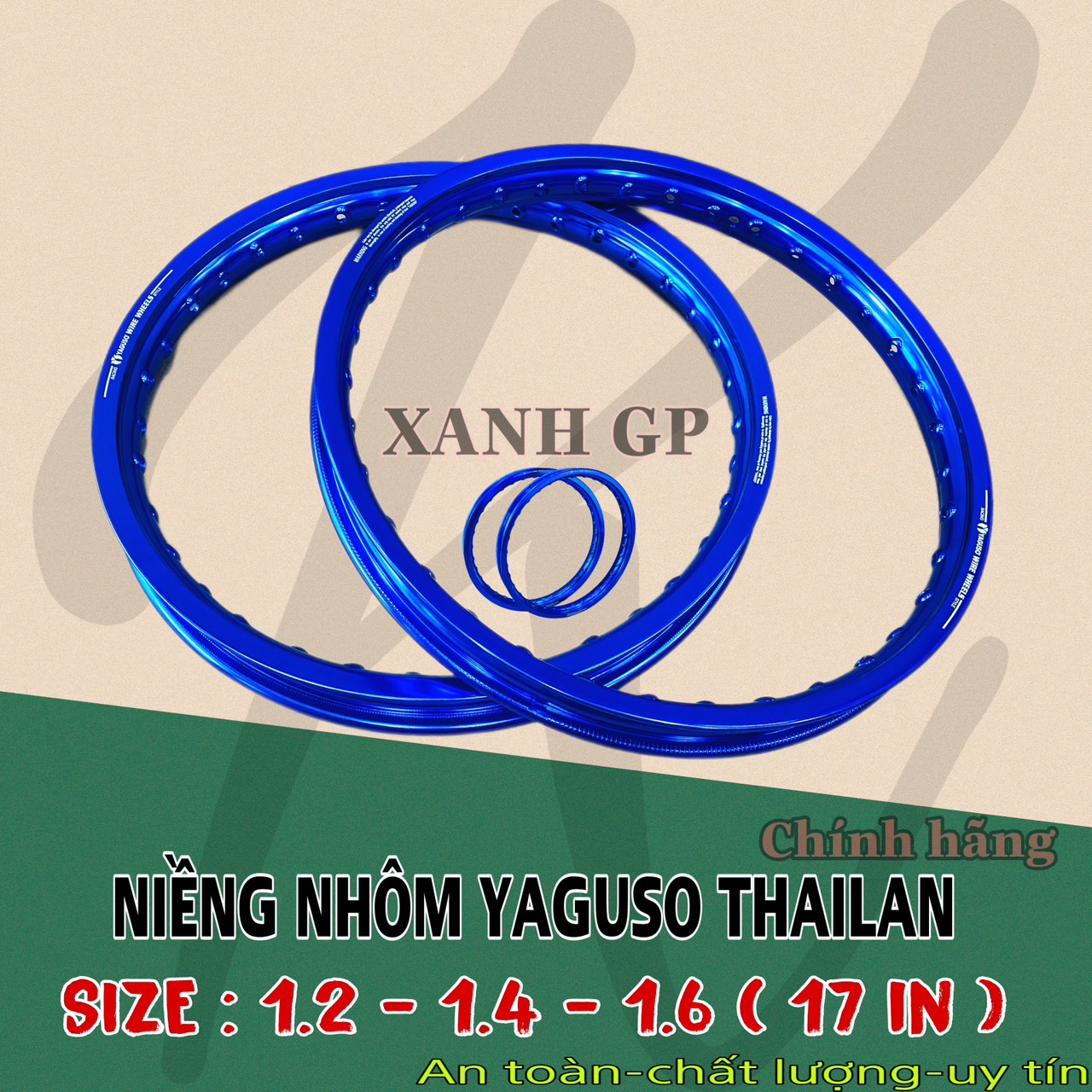 Niềng YAGUSO 1.2 - 1.4 - 1.6 chính hãng