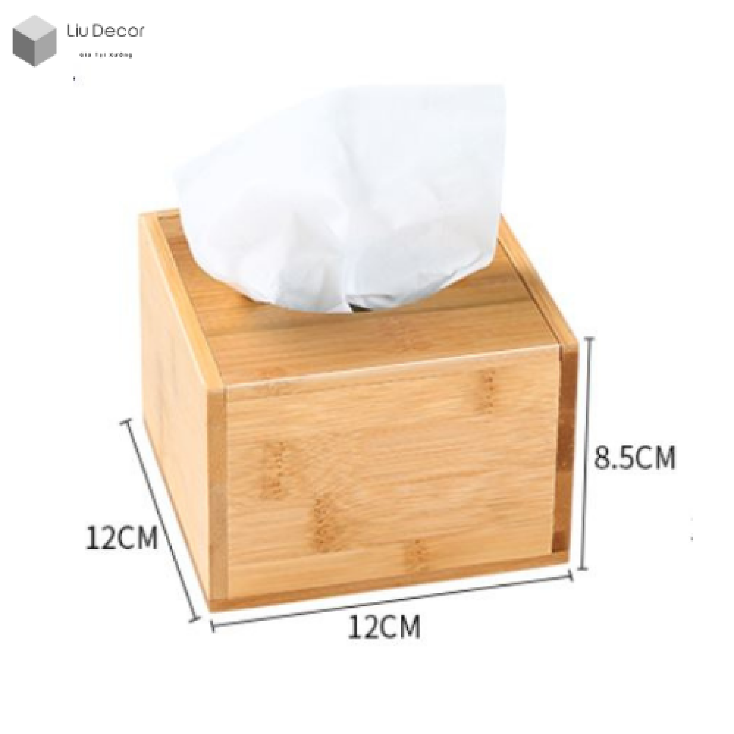 Hộp đựng giấy ăn bằng tre kiểu nhật