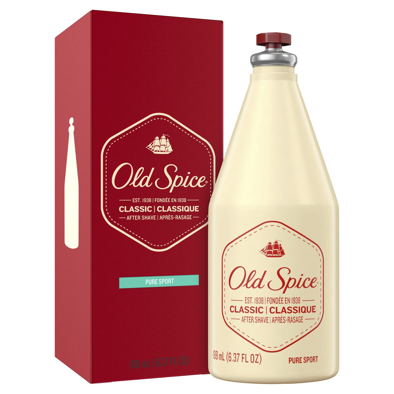 Nước hoa dùng sau khi cạo râu Old Spice Classic After Shave Pure Sport 188ml