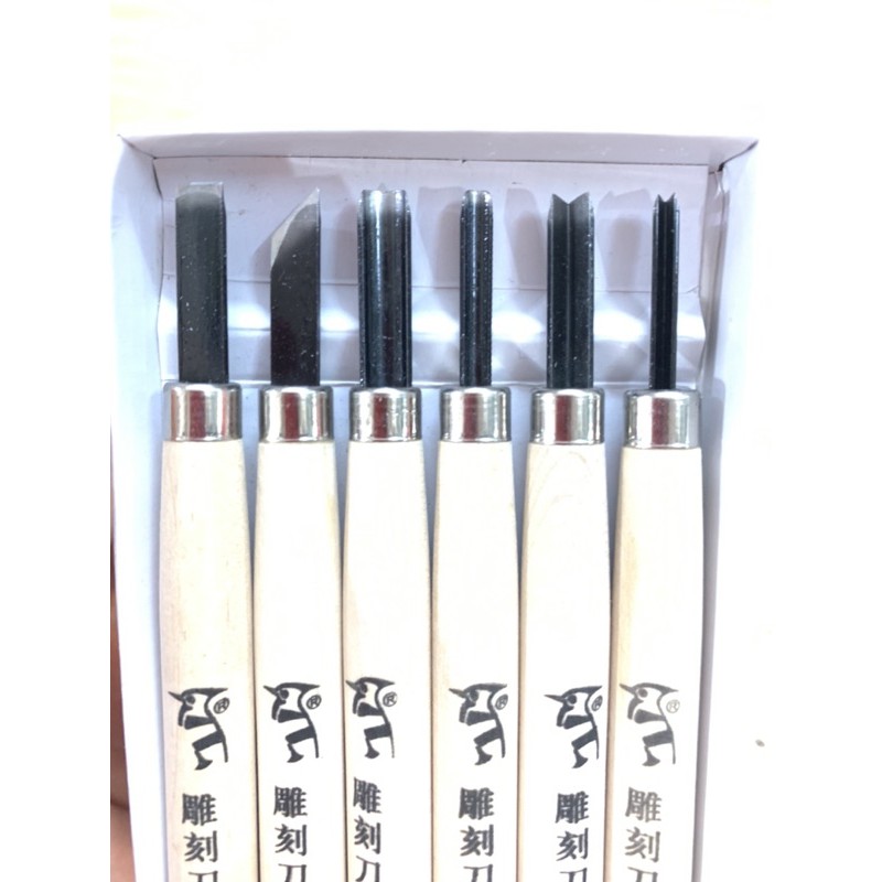 Bộ Dao Khắc Gỗ 6 Cây