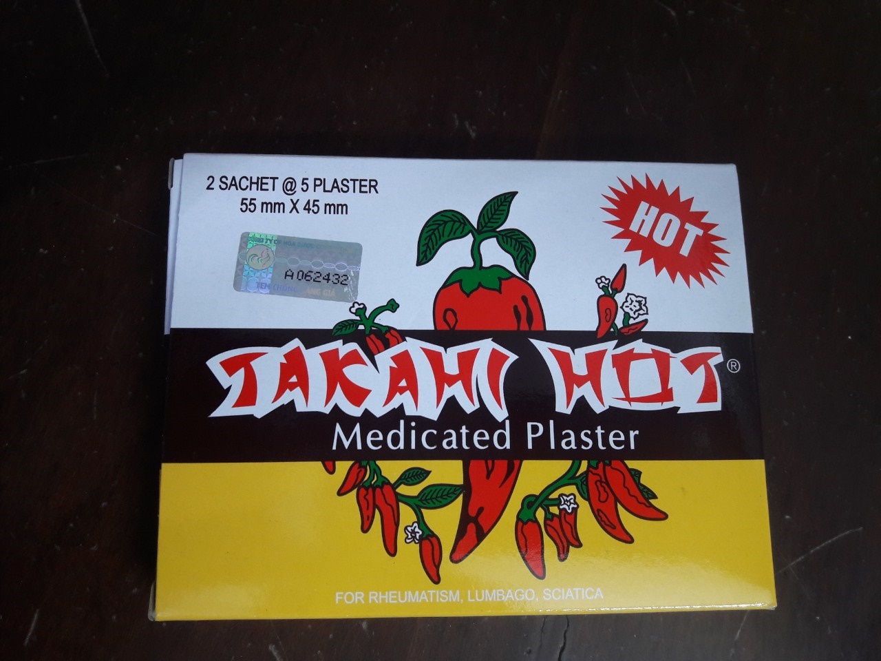 [HCM]Combo 5h Cao dán Trái ớt Takahi Hot