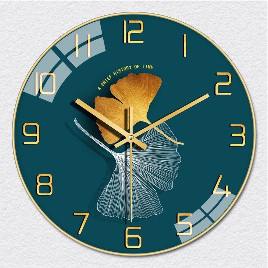 Lalashop Đồng hồ decor tường đồng hồ trang trí đẹp đồng hồ kim trôi sang trọng Đồng hồ in 3D nghệ thuật trang trí decor phòng ngủ wall clock