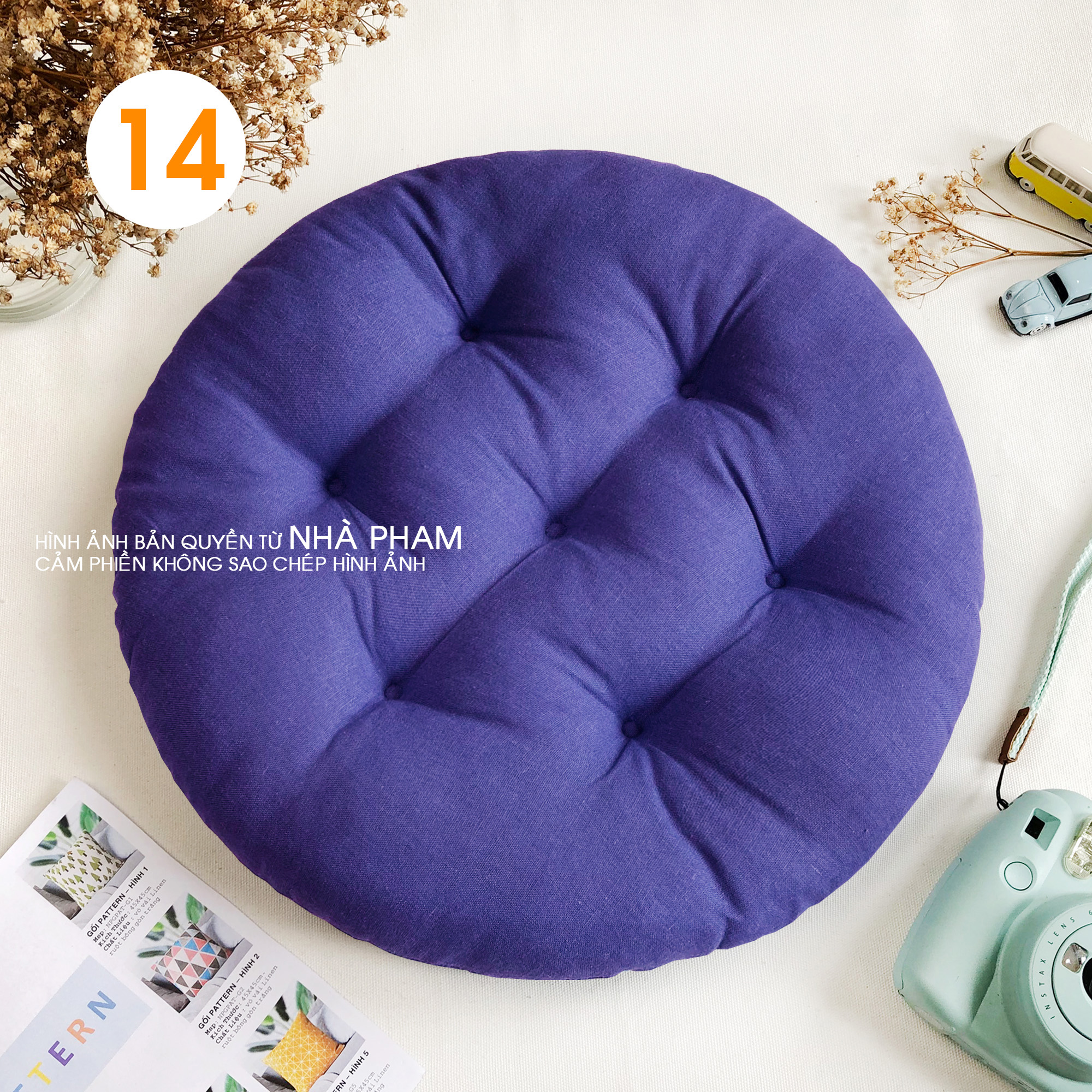 Đệm Tròn Ngồi Bệt COLOR (40,45,50cm)