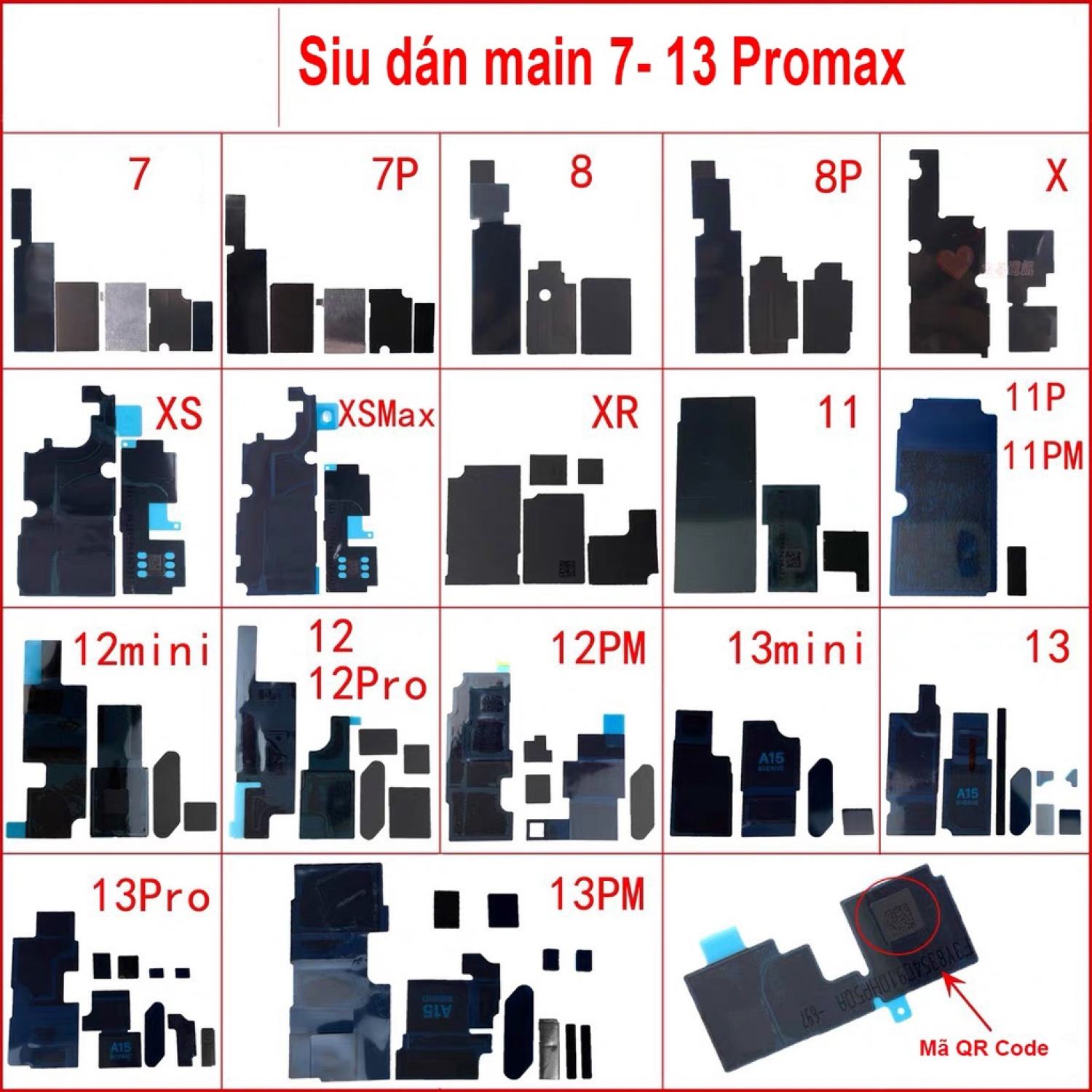 Siu dán main điện thoại i-P 6G-13PM | mã vạch