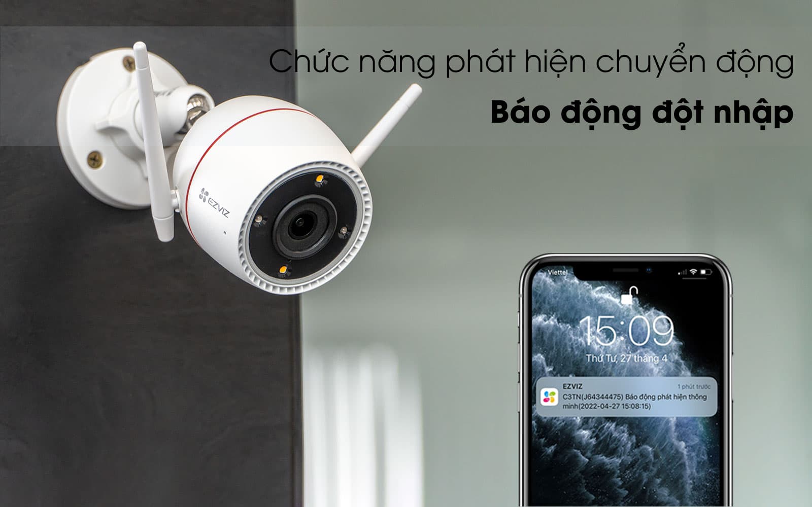 [FREESHIP] Camera IP Wifi EZVIZ C3TN 3MP 2K (Color Night Vision), Có Màu Ban Đêm, Âm Thanh 2 Chiều, Nhận Diện AI - DIGI SmartHome