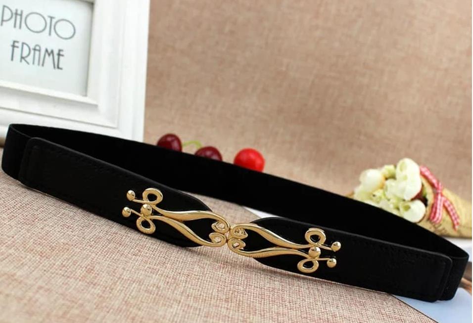 Thắt lưng nữ dây nịt nữ phối đầm váy patterned 2cm