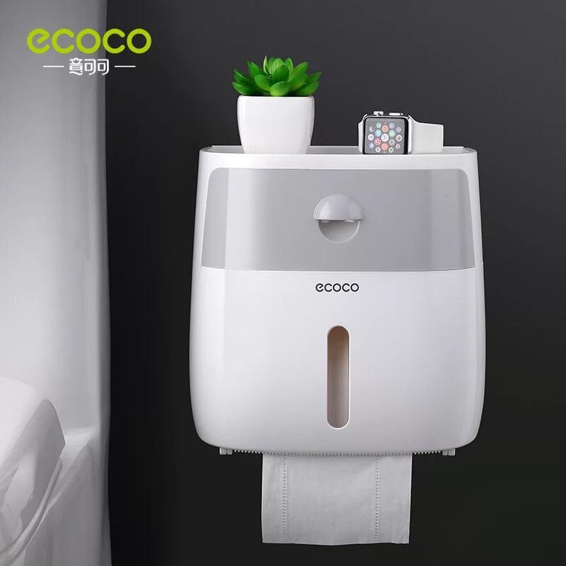 Hộp đựng giấy vệ sinh 2 ngăn ecoco