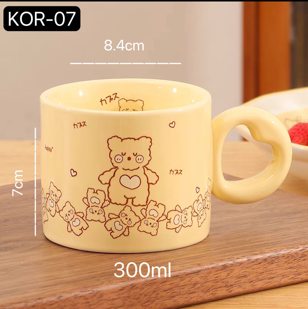 Cốc ly sứ/ ly nước/ly cà phê hình Gấu dể thương/300ml