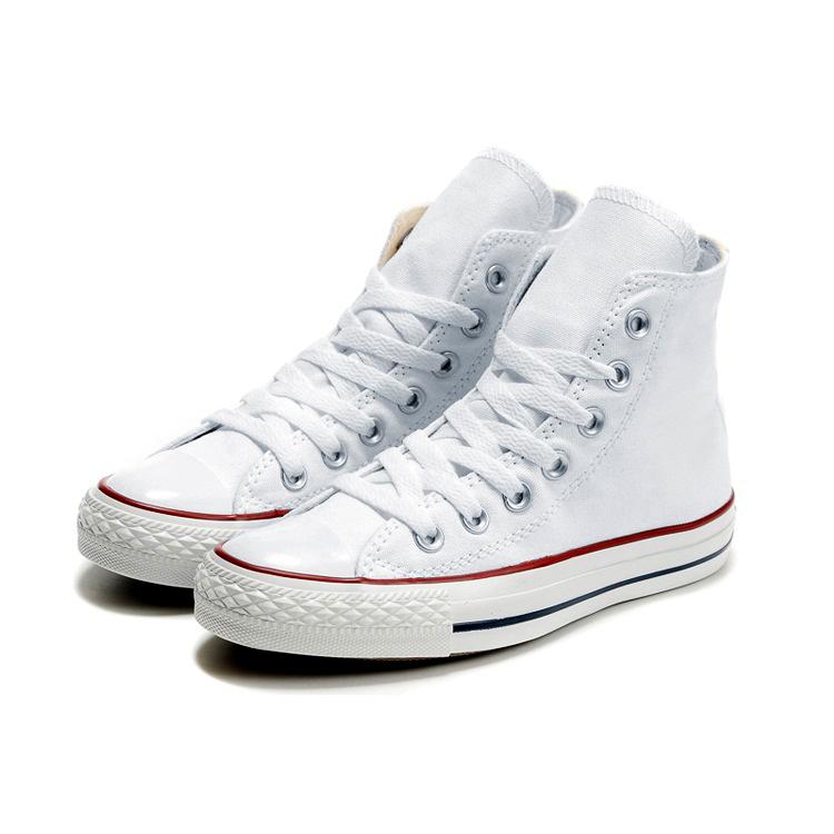 [HCM]Giày Vải Sneaker Thể Thao CV Cổ Cao Trắng Nam