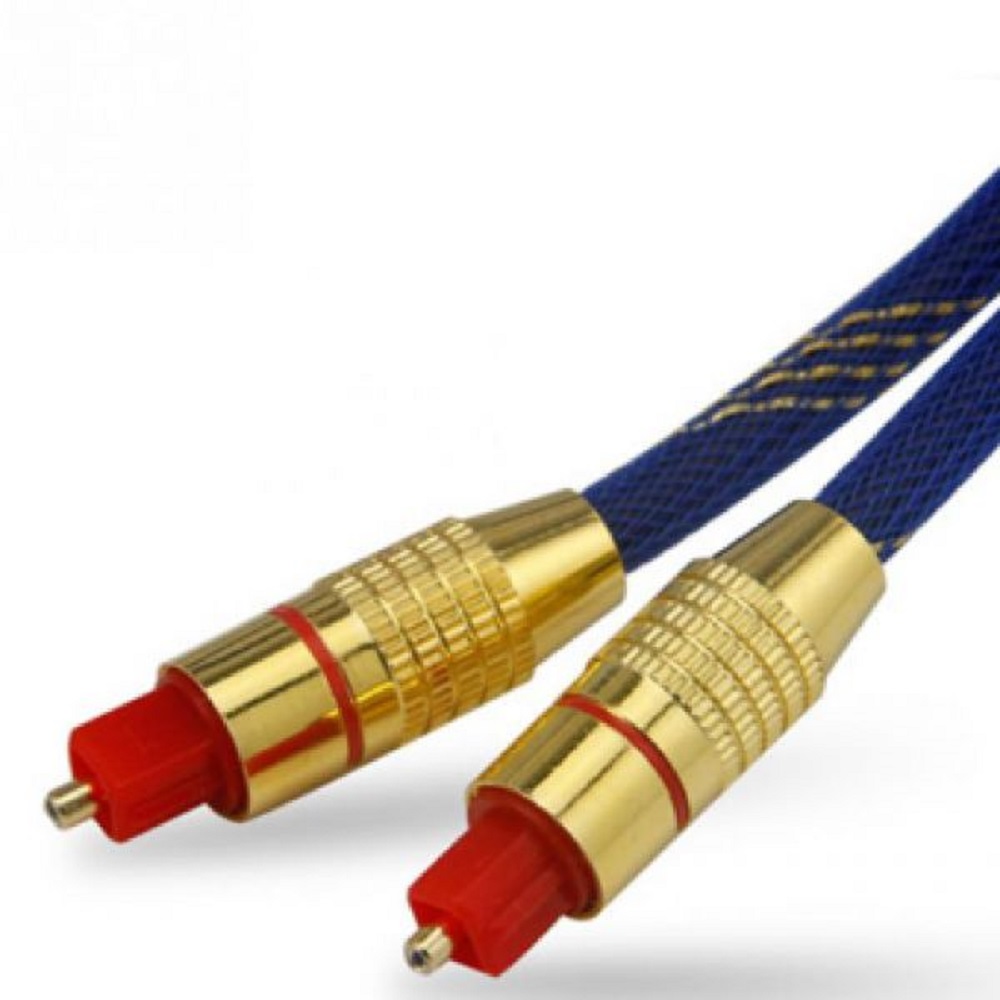 Cáp quang âm thanh Toslink Optical 2m (Xanh Phối Vàng)