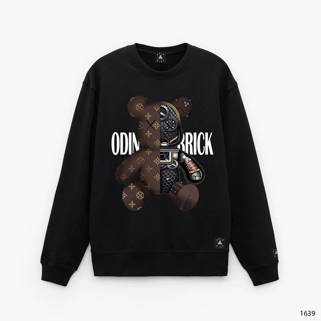 Áo Sweater Oversize OD Brick Bear, Áo Sweater Nỉ Unisex Form Rộng ODIN CLOTHING