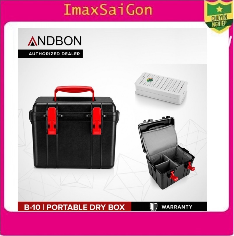 Hộp chống ẩm di động Andbon B10 Plus có chống sốc có cục hút ẩm