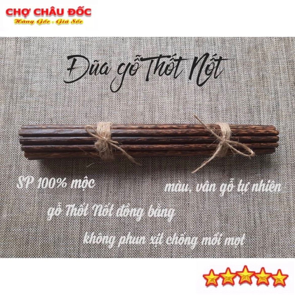 10 Đôi Đũa Thốt Nốt Đặc Sản An Giang