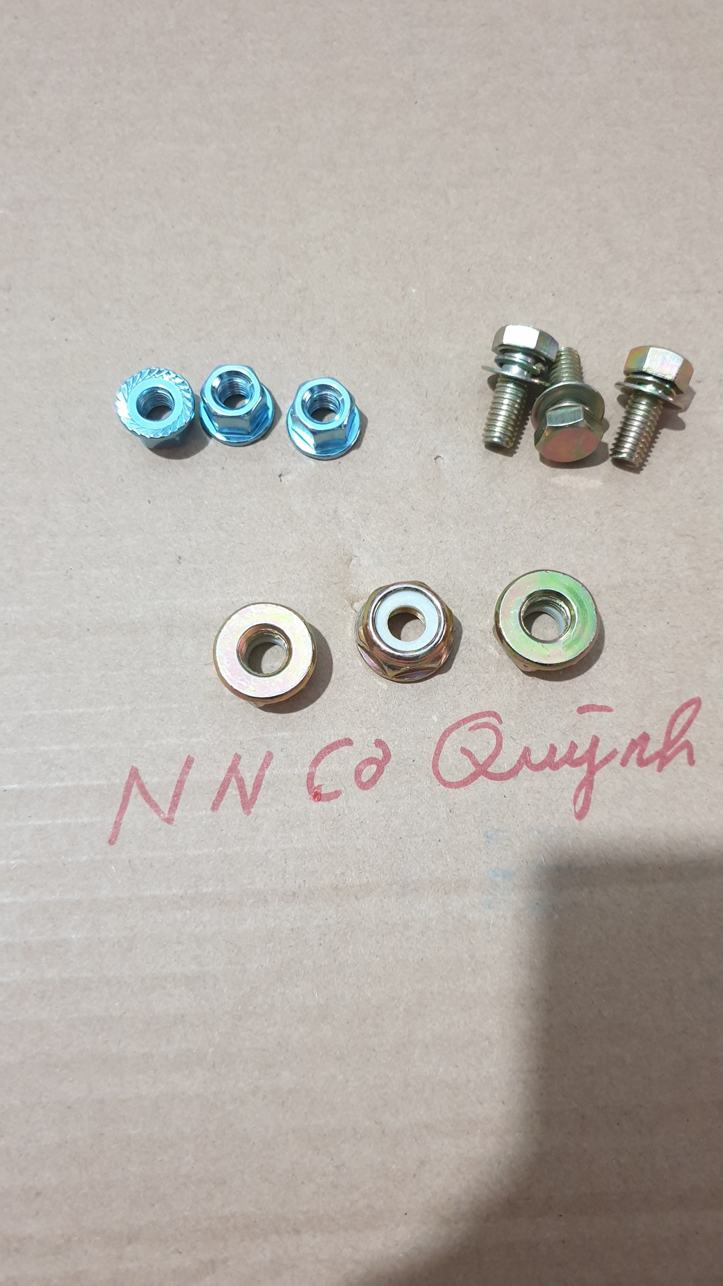 [5 ốc ] Ốc vặn đầu bò ( dao) máy cắt cỏ. 8 LY - 10 LY - 7 LY