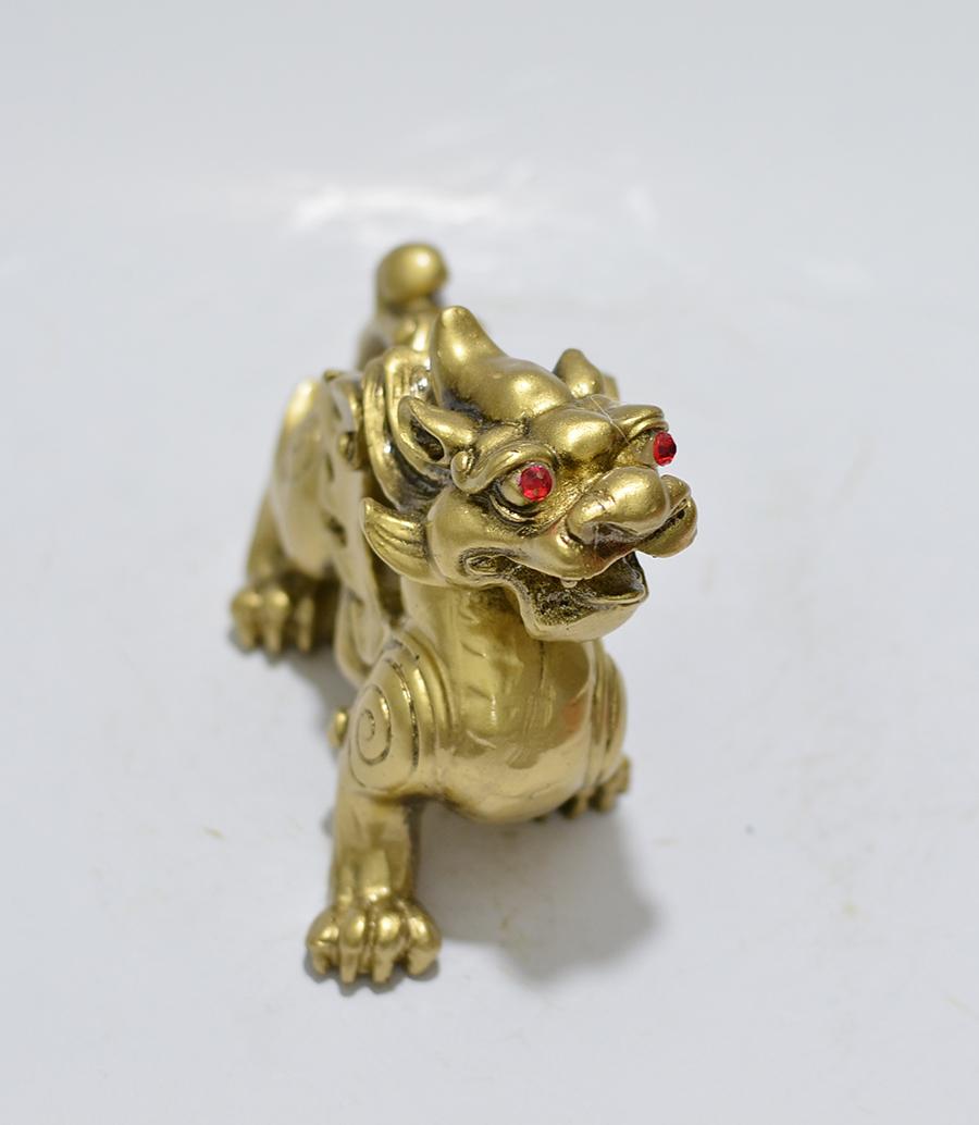 [HCM]Tỳ hưu đá màu đồng không đế