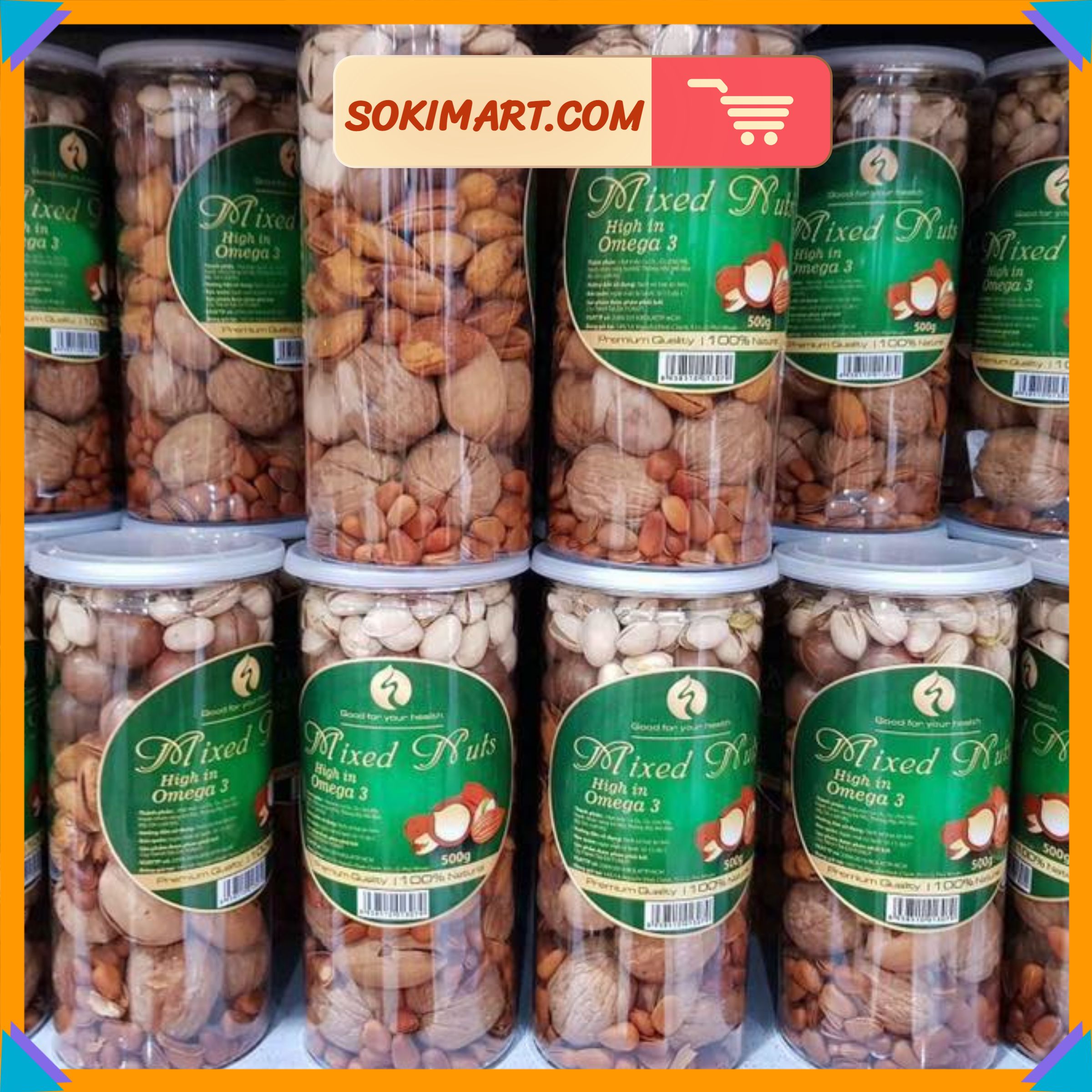Mixed nuts 4 loại hạt dinh dưỡng - 500g
