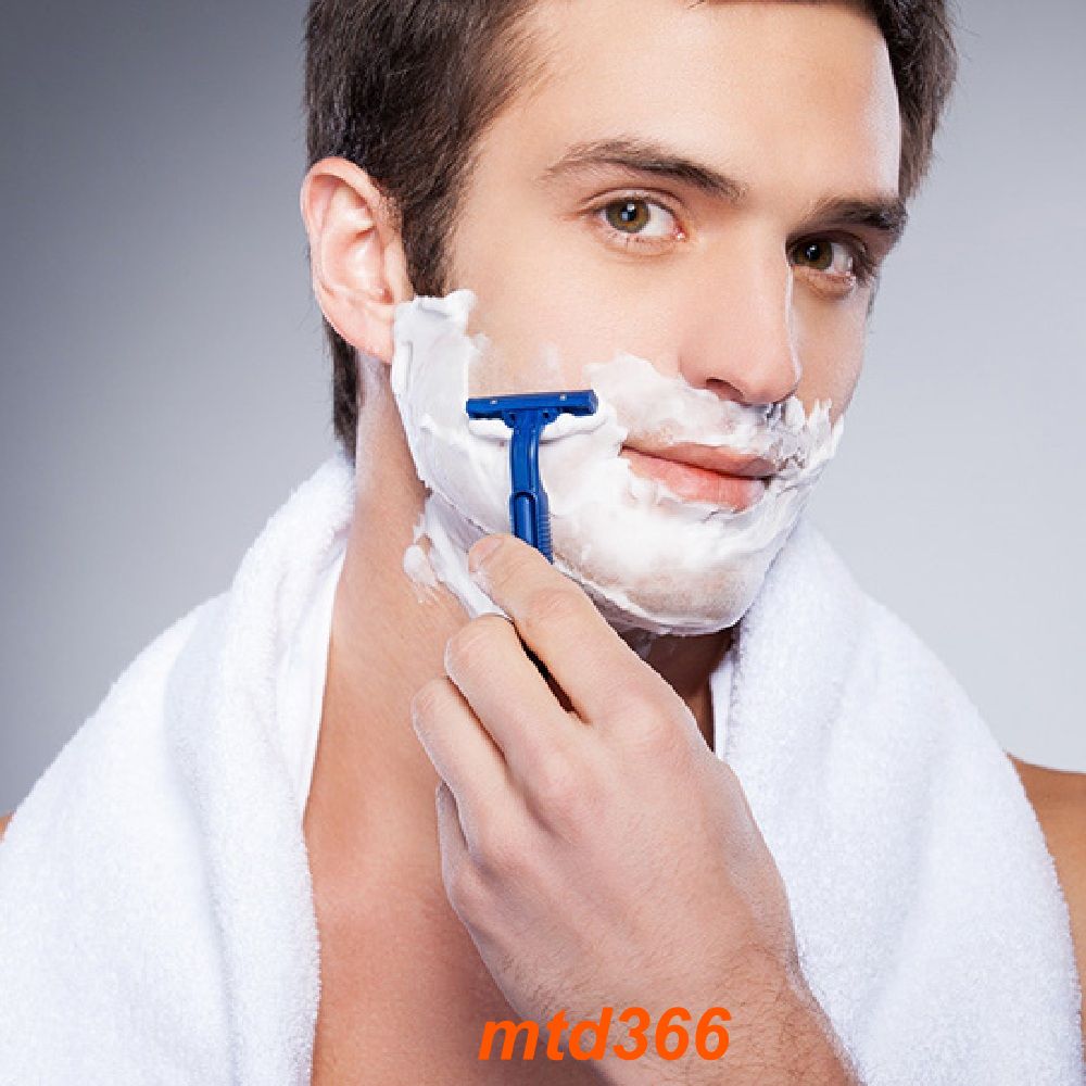 Bộ Cần Và Lưỡi Dao Cạo Râu Kép Gillette Vector.