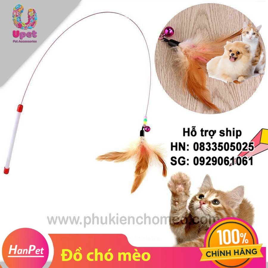 Hanpet - SP 1063 - CẦN CÂU MÈO DẺO ( 4711700) đồ chơi cho mèo