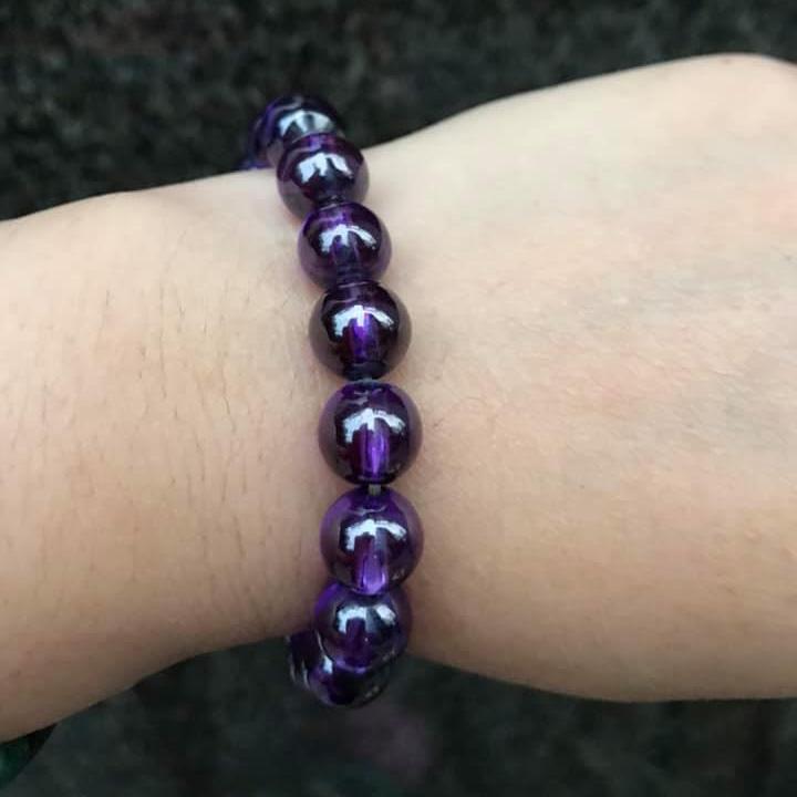 [HCM]VÒNG  ĐÁ TOPAZ TÍM THIÊN NHIÊN 10LY