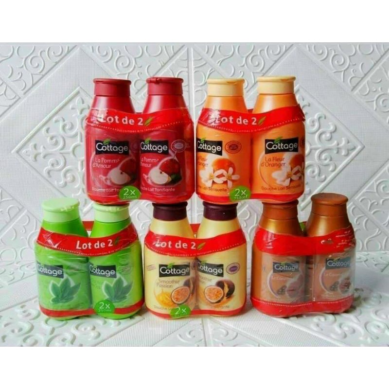 Sữa Tắm Cottage Pháp 250ml (cặp 2 chai)