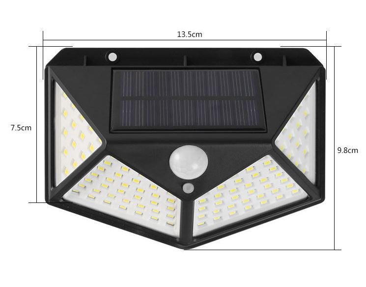 Đèn Năng lượng mặt trời 100 bóng led Solar - Loại 1 3 chế độ sáng thiết kế thẩm mỹ sử dụng dễ dàng độ bền cao