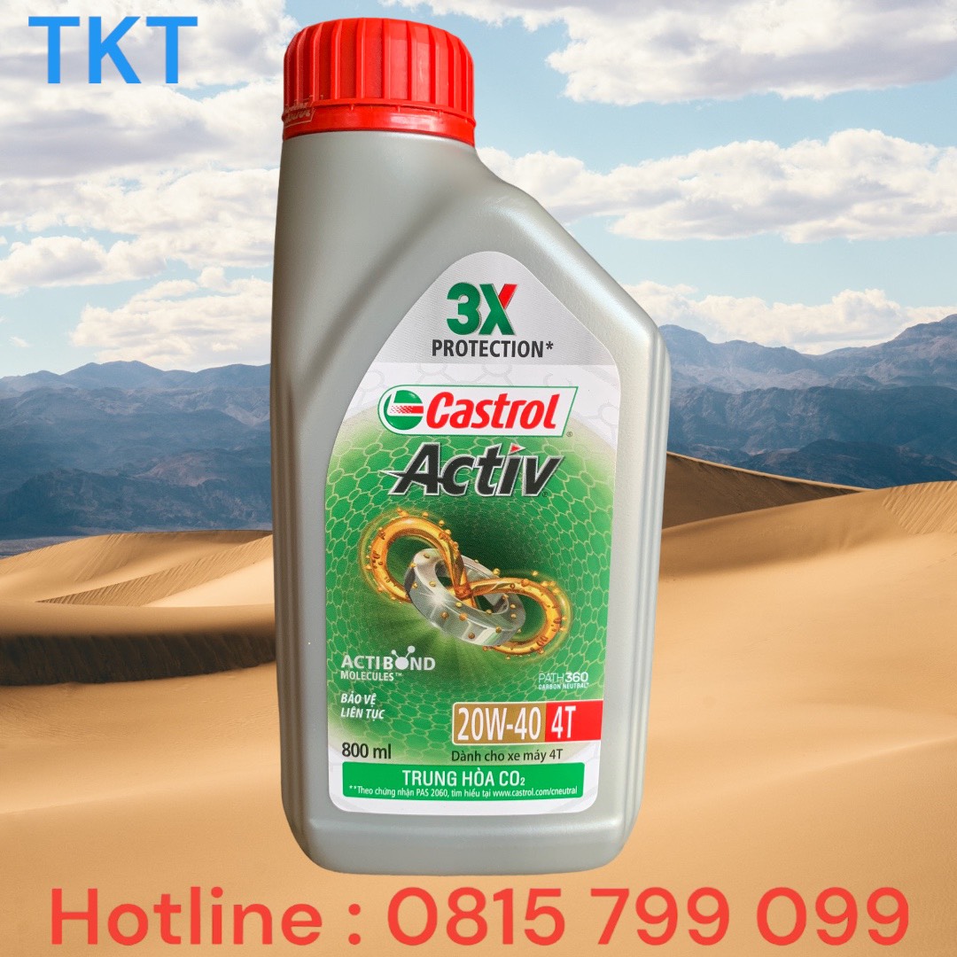 CASTROL ACTIV 20W40 0.8L