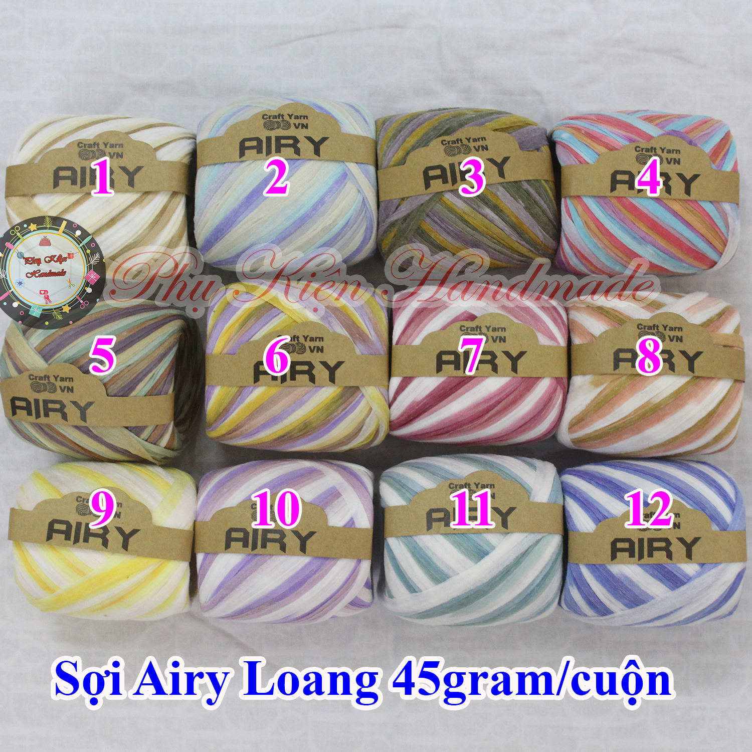 Sợi Airy loang 40gram/ cuộn