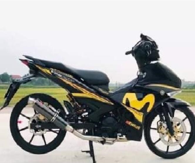 Tem exciter 150 vàng đen movi