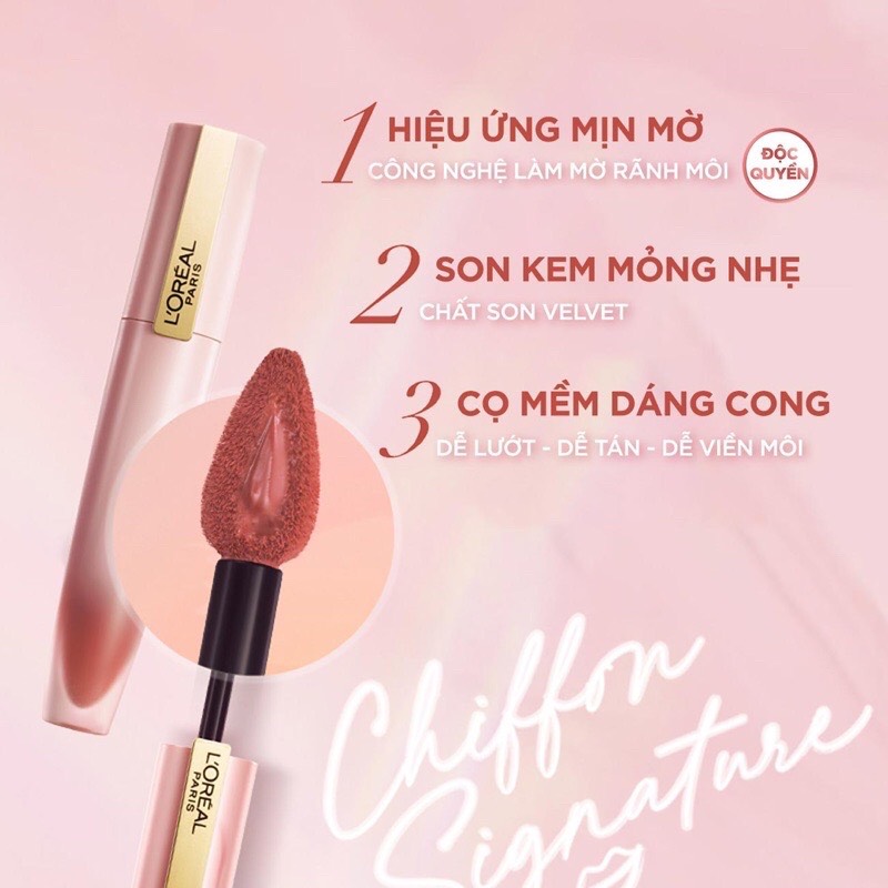 Son Mịn Lì Chiffon Signature Matte Loreal