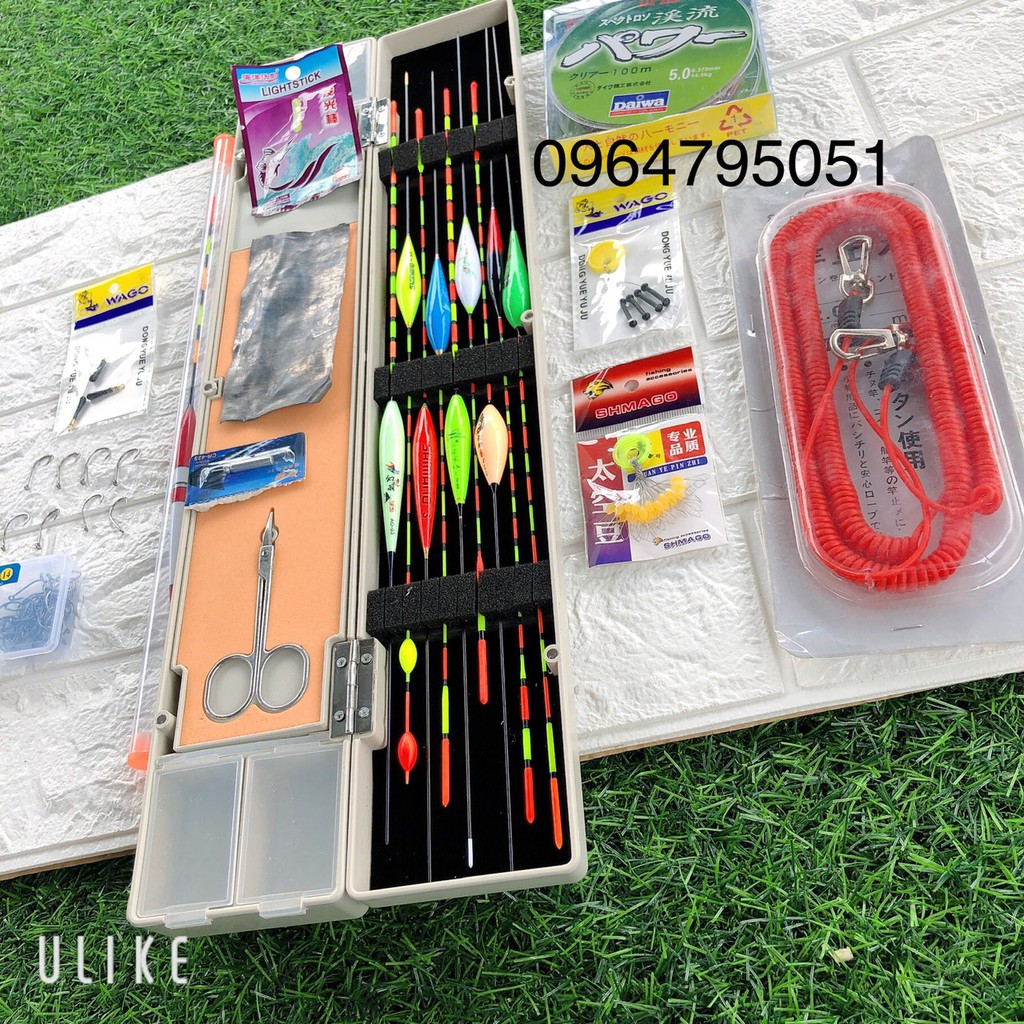 Combo phao câu đài kèm phụ kiện  (cam kết bảo hành đổi trả trong 2 tuần đầu)